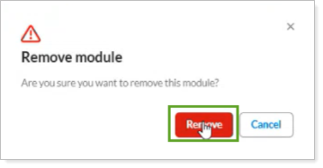 Delete or Remove a Module